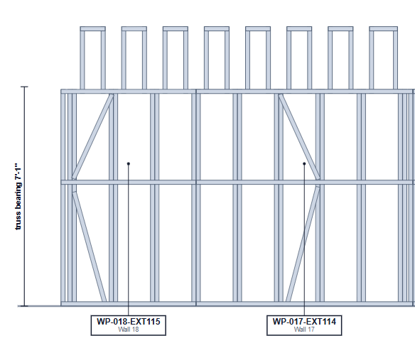 Actual rear wall panel detail excerpt